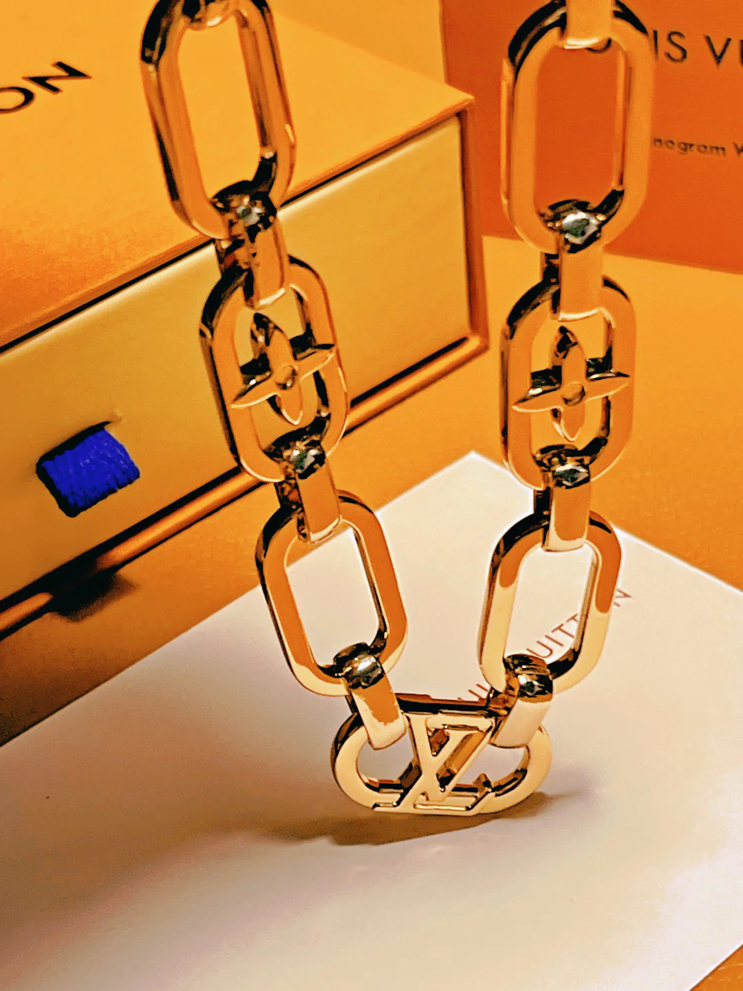 LVK101 Luxury designer Chromatic Keychain M00878 - ccjewelryacc