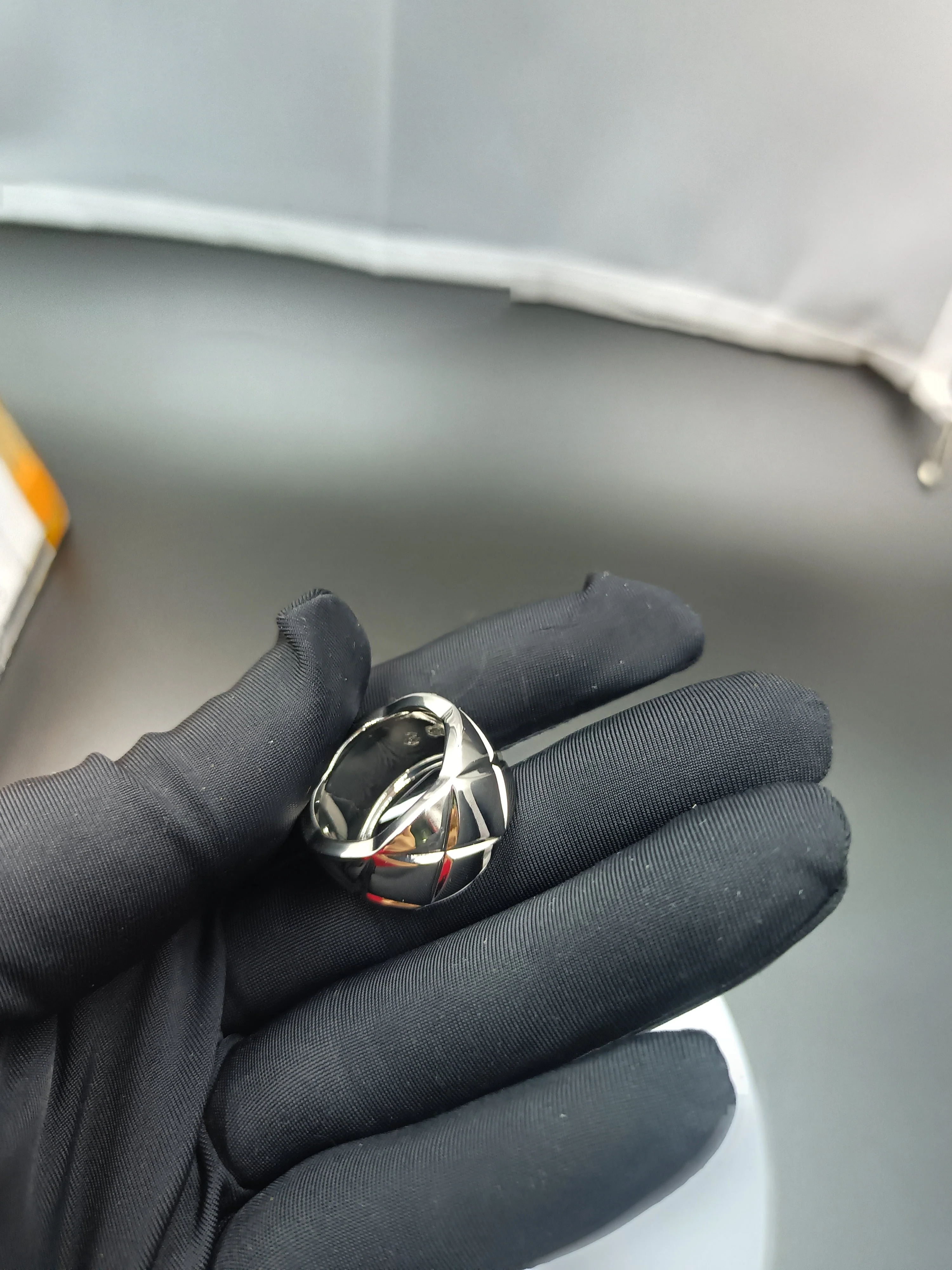 CCR8001C 11mm COCO crush ring cc ring titanium steel plating Gold - ccjewelryacc