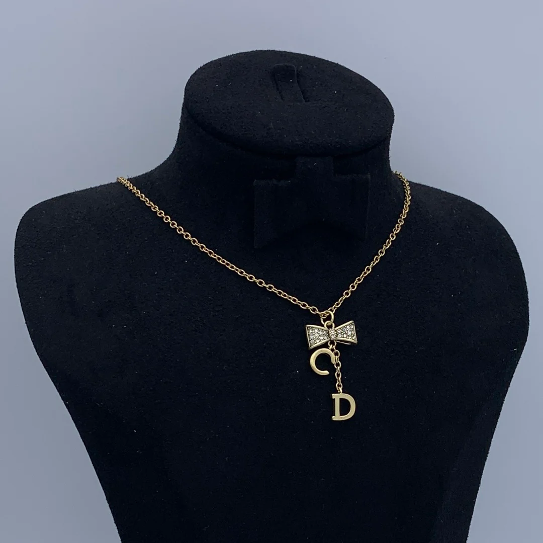 CDN269 High quality Luxury Designer CD Women Pendant Necklace - ccfashionjewelry