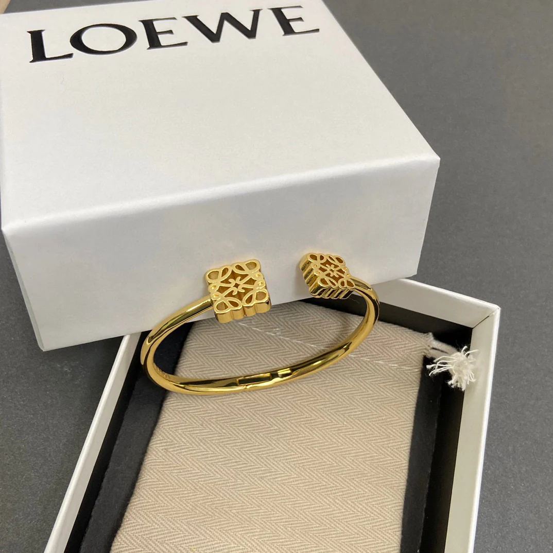 LWS009 Loewi Anagram Cuff bracelet - ccjewelryacc