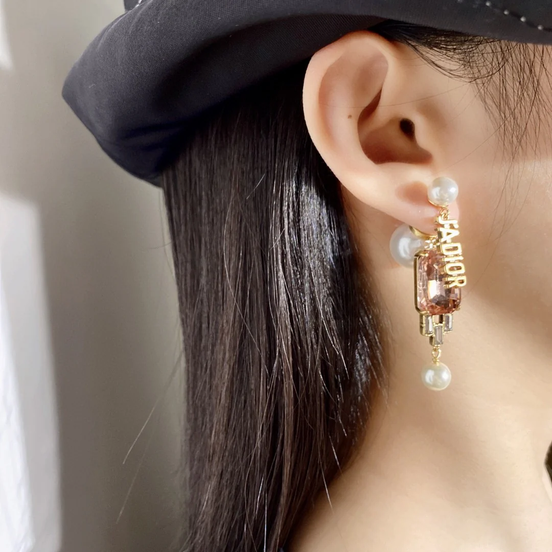 CDE253 CD big square zircon tribales earrings - ccjewelryacc