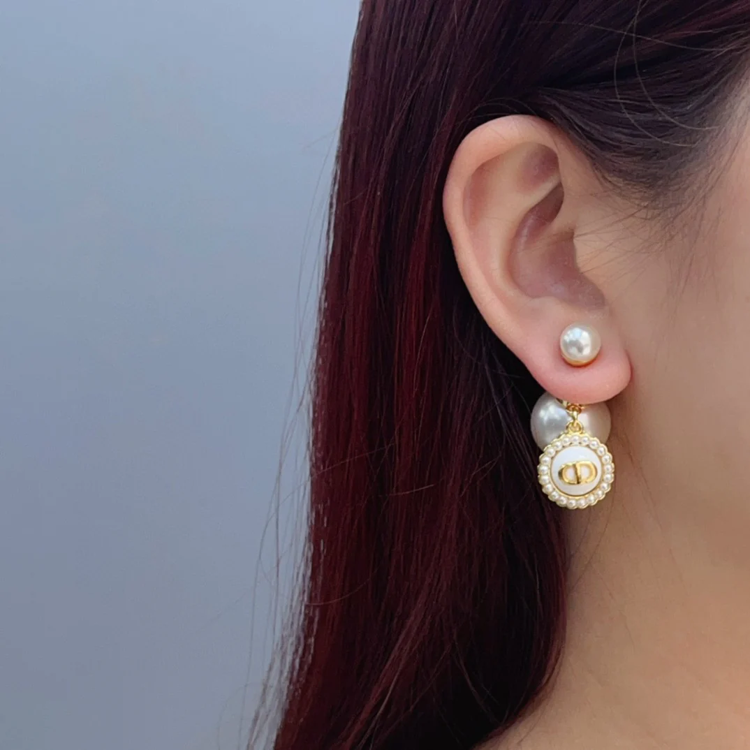 CDE193 CD Drop earrings - ccjewelryacc