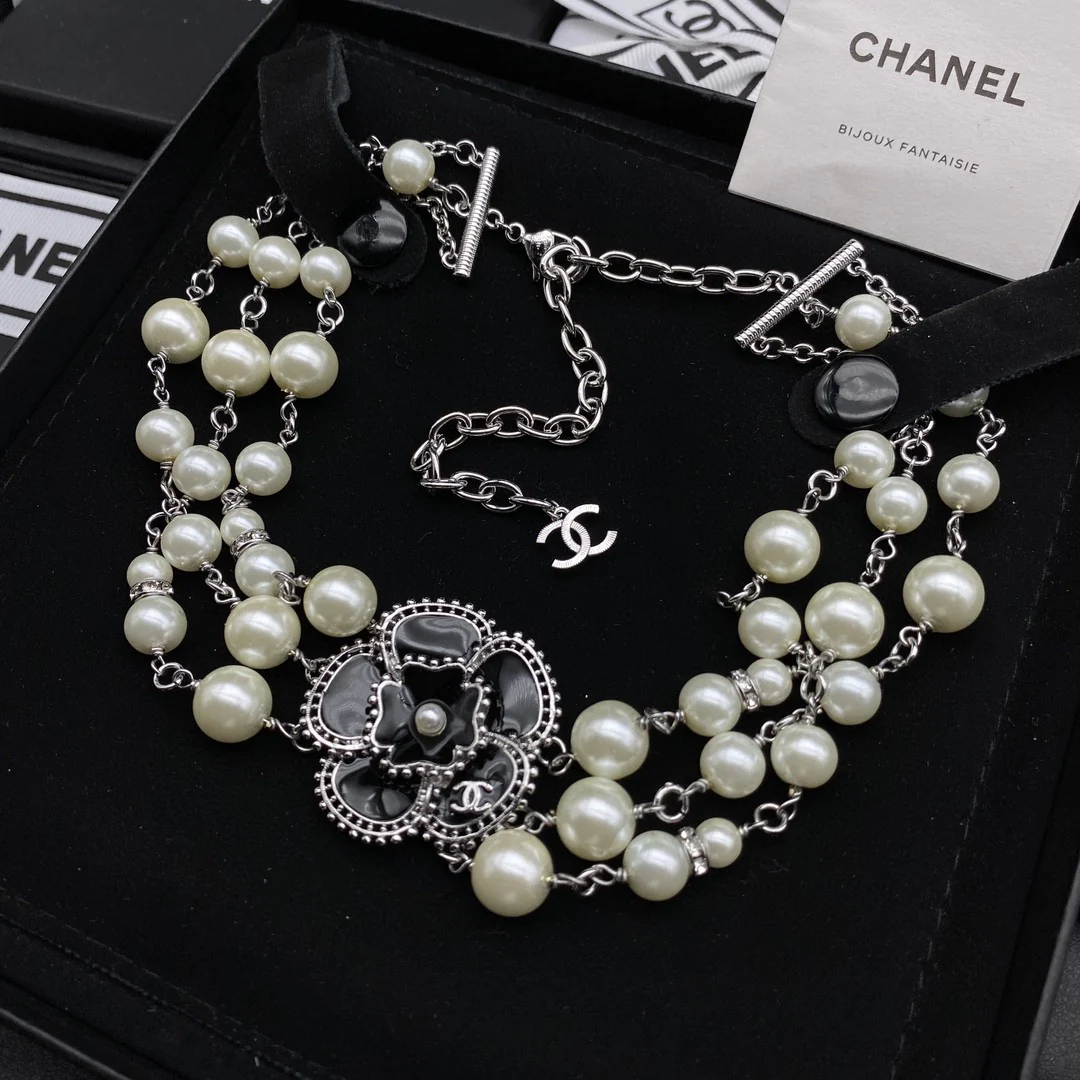 CCN201 CC Choker necklace Bracelet earrings - ccjewelryacc