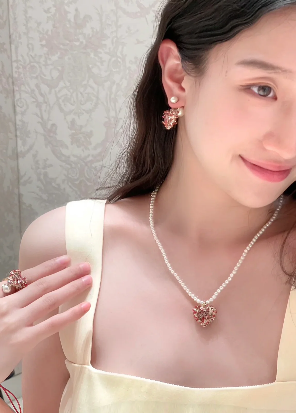 CDN312 Top Quality Designer CD Pearl Necklace for Women - ccjewelryacc