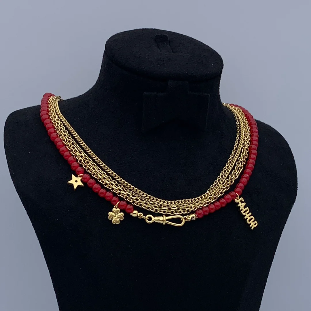 CDN226 High quality CD Multi-layer stack Choker Necklace - ccjewelryacc