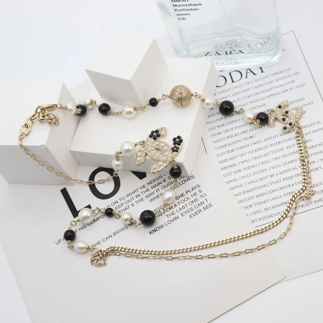 CCL042 High Quality Luxury Designer Pearl Sweater Chain - ccfashionjewelry