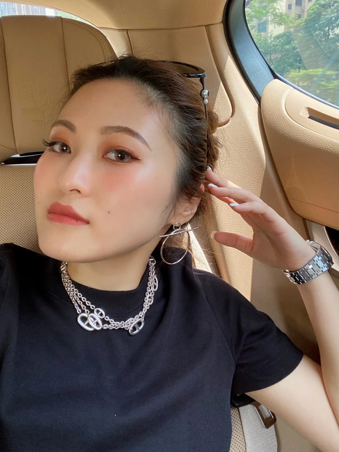 HMES008 Designer S925 Silver Loop earrings, small model - ccjewelryacc