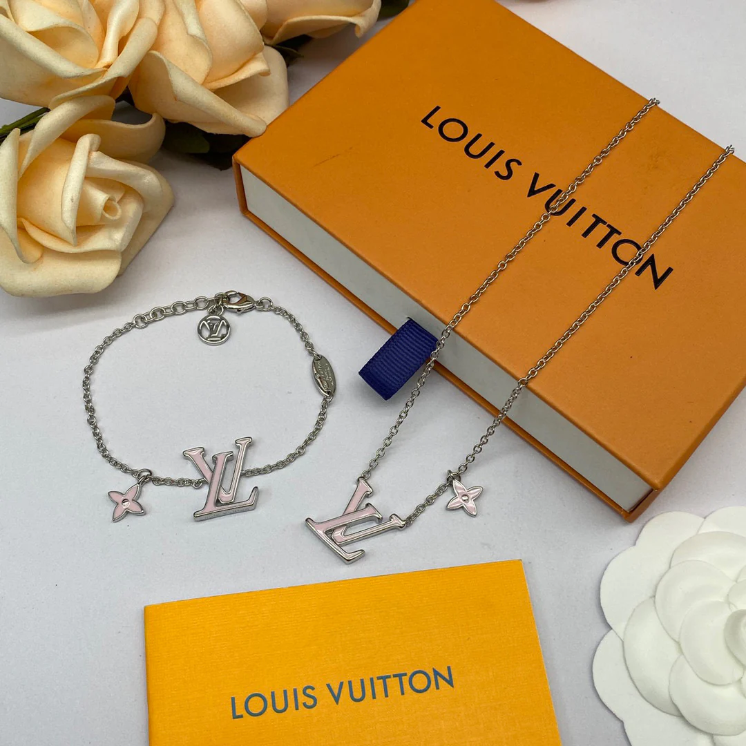 LVT012 Ever Blossom Series Jewelry Set Necklace Bracelet - ccjewelryacc