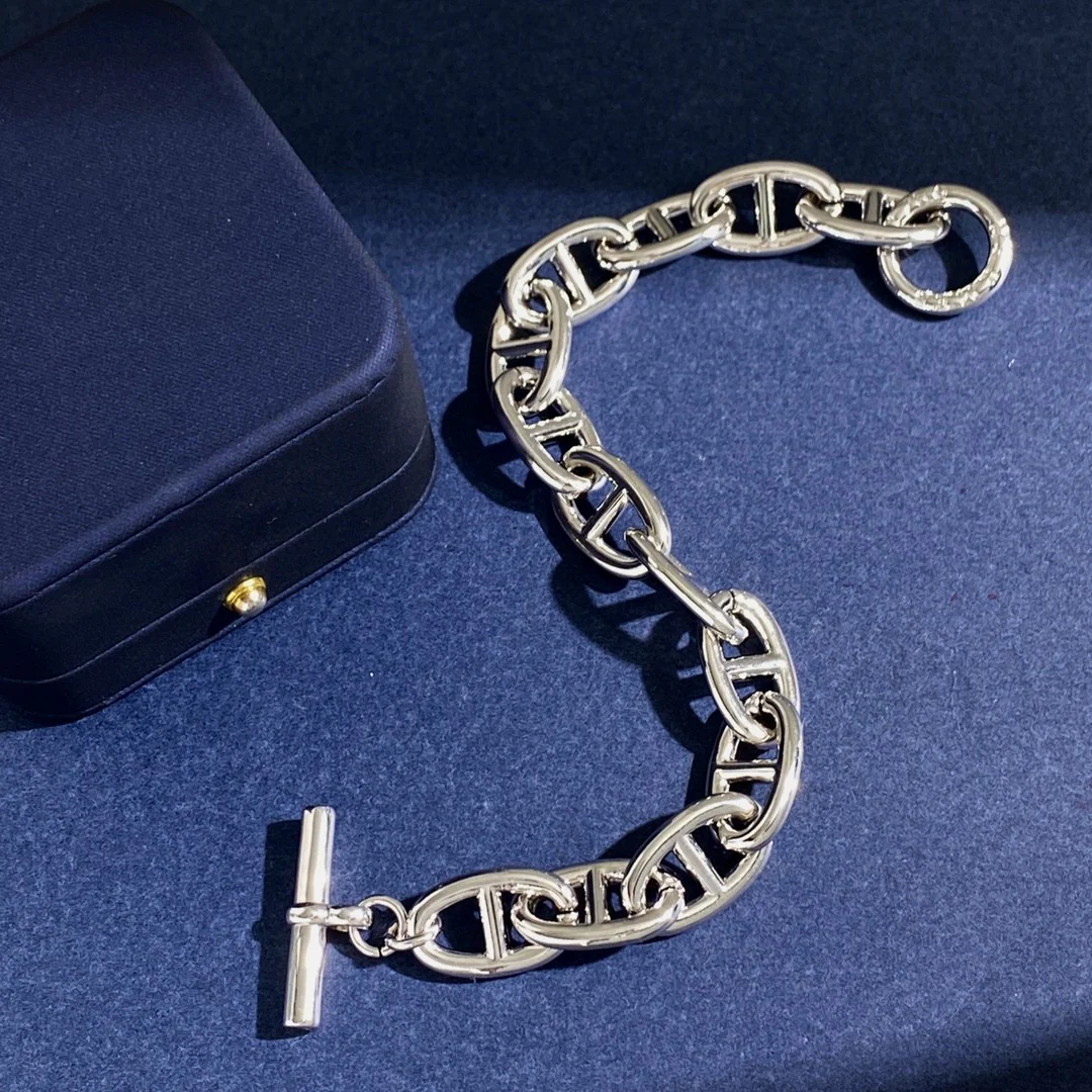 HMS010 Pig Nose OT Bracelet Chain Chaine d'ancre Large - ccjewelryacc