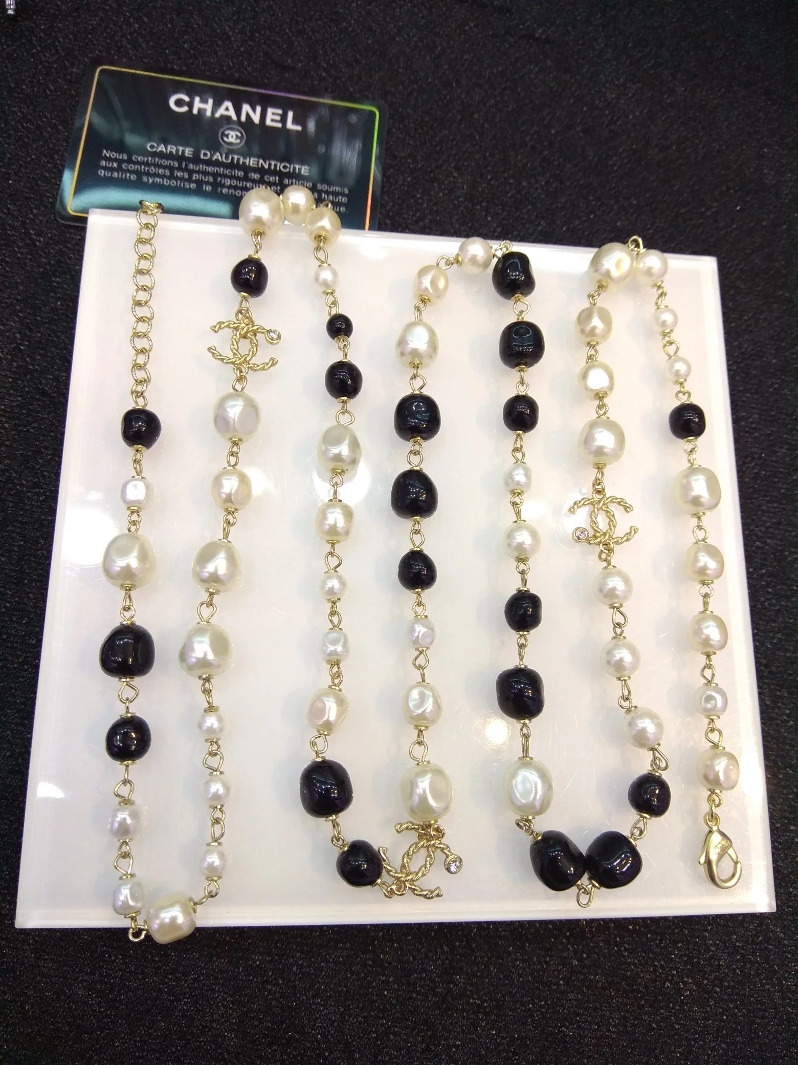CCL044 High Quality Luxury Designer Pearl Sweater Chain - ccfashionjewelry