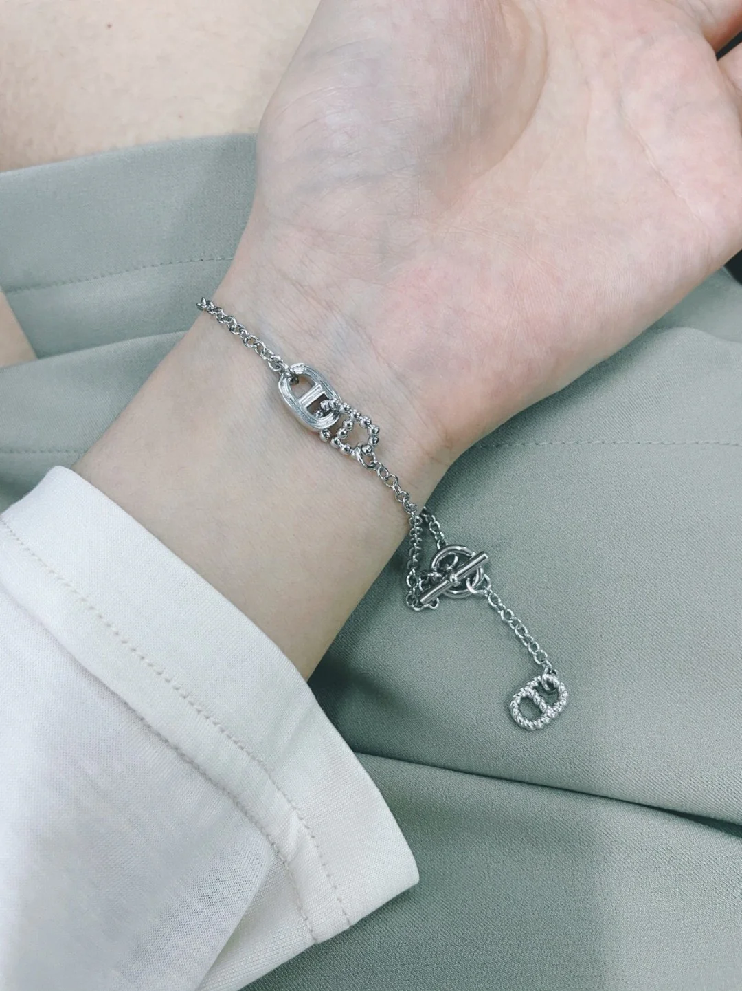 HMSS007 S925 Sterling Sliver Small Parade Bracelet - ccjewelryacc