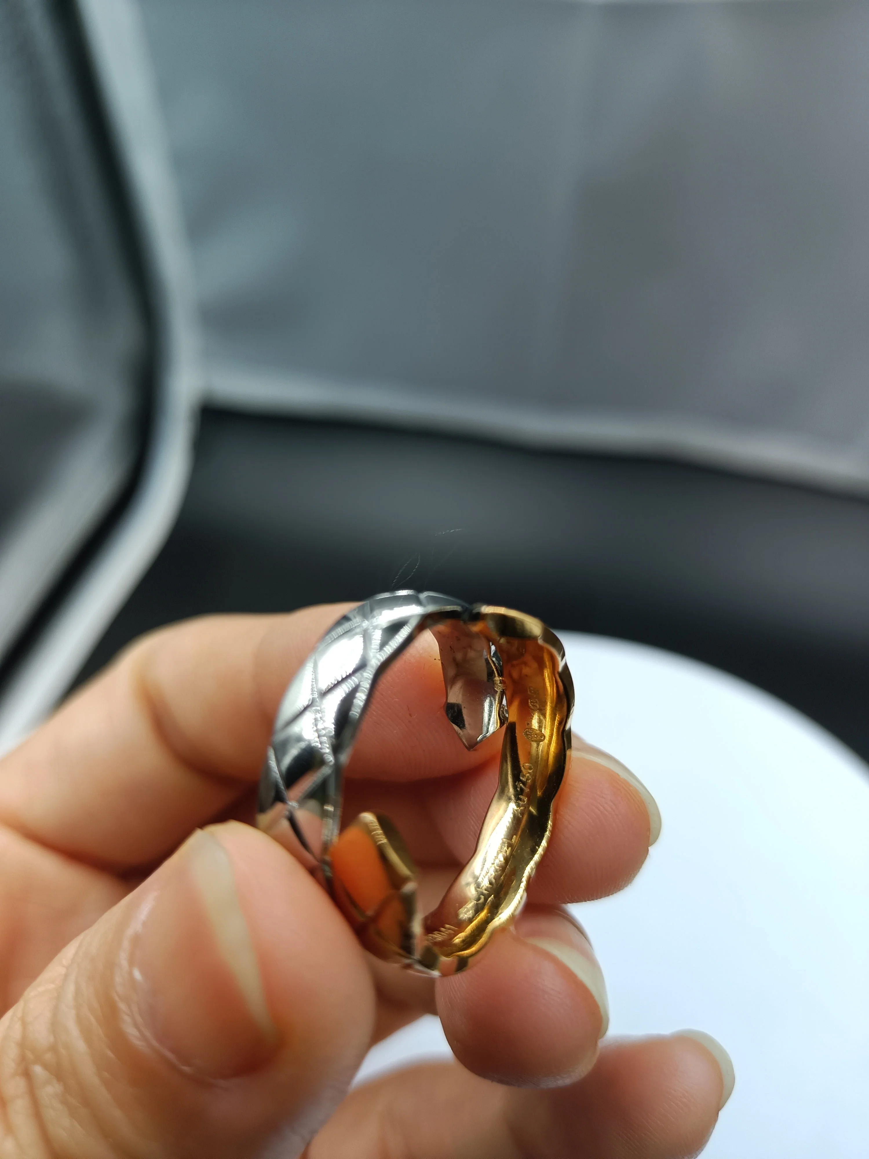 CCR8004 COCO Crush Ring High Quality Cc Ring Titanium Steel 14k Gold Plating - ccjewelryacc