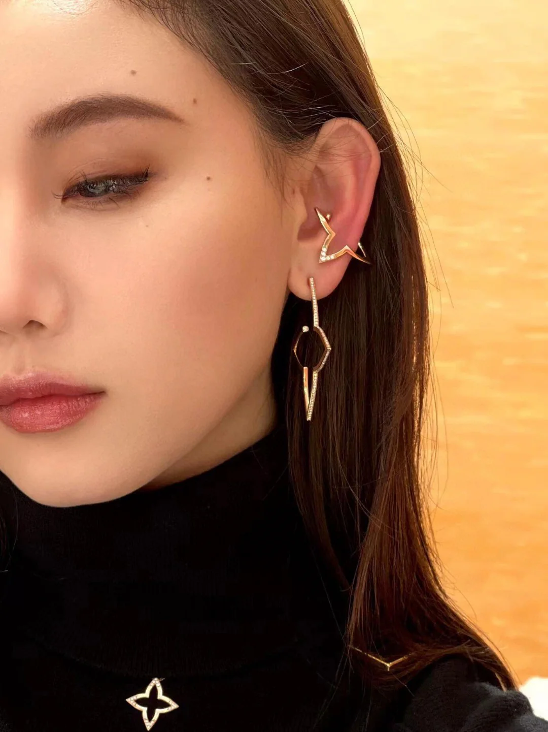 LVES001 S925 Sterling Silver XL Hoop Earrings For Women - ccjewelryacc