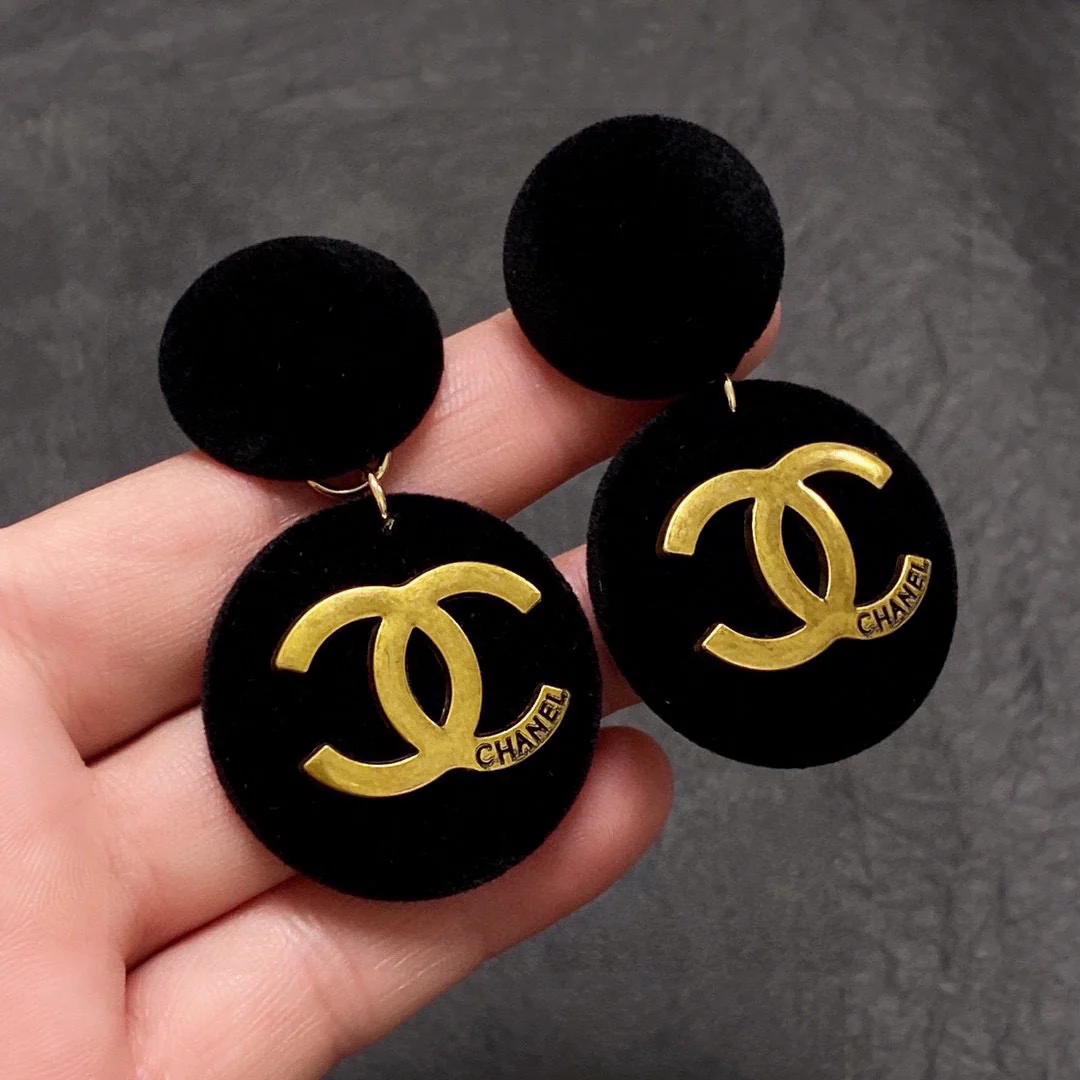 CCE646 Double C Logo Plush Fall/Winter Collection Stud Earrings - ccjewelryacc