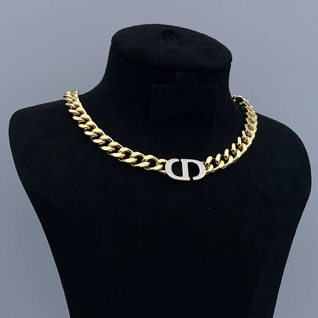 CDN207 High quality CD Choker Necklace - ccjewelryacc