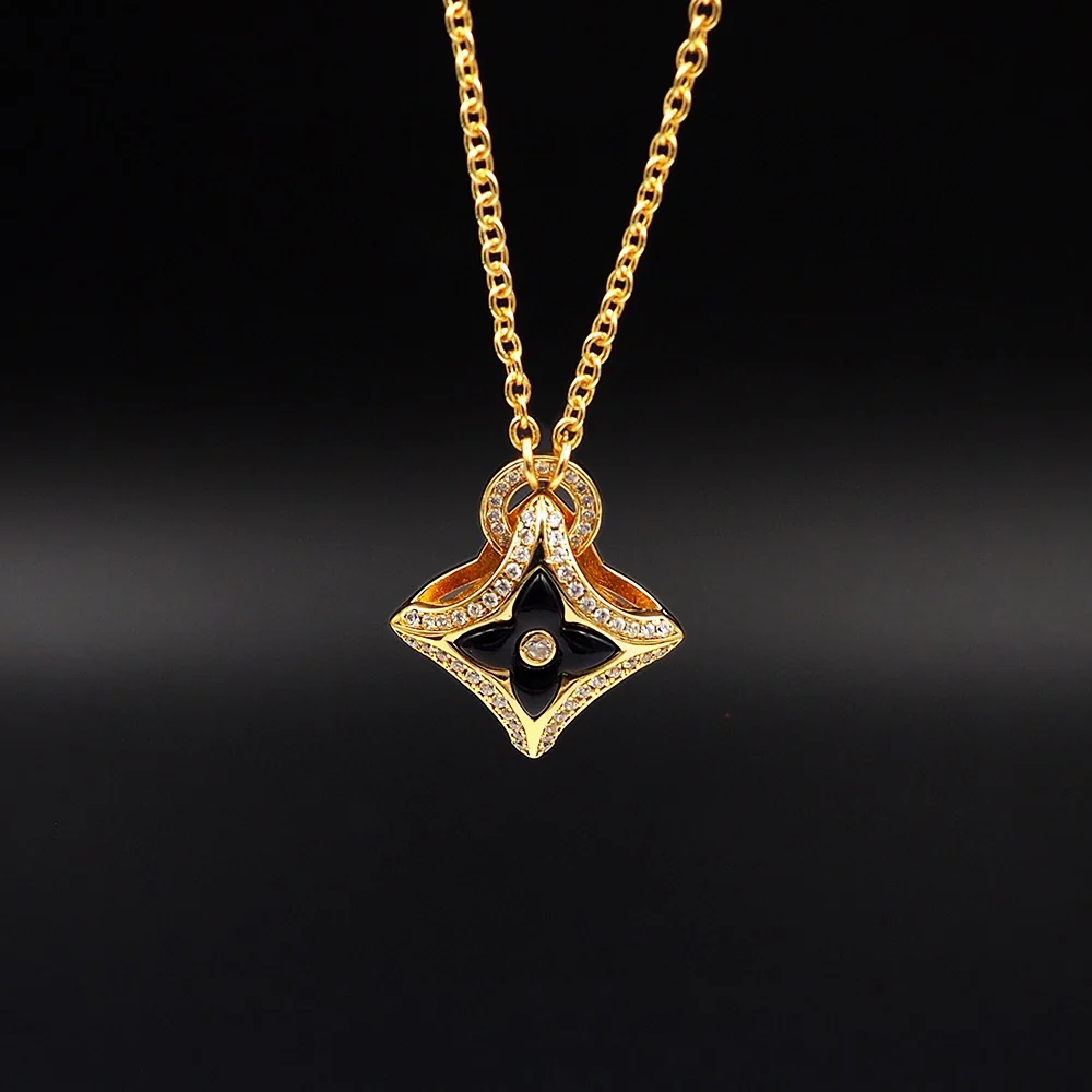 LVT011B Ever Blossom Series Jewelry Set Necklace Bracelet Earrings - ccjewelryacc