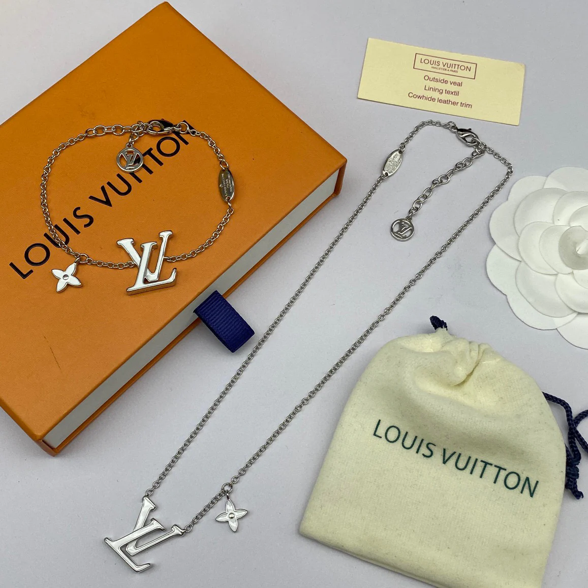 LVT014 Ever Blossom Series Jewelry Set Necklace Bracelet - ccjewelryacc