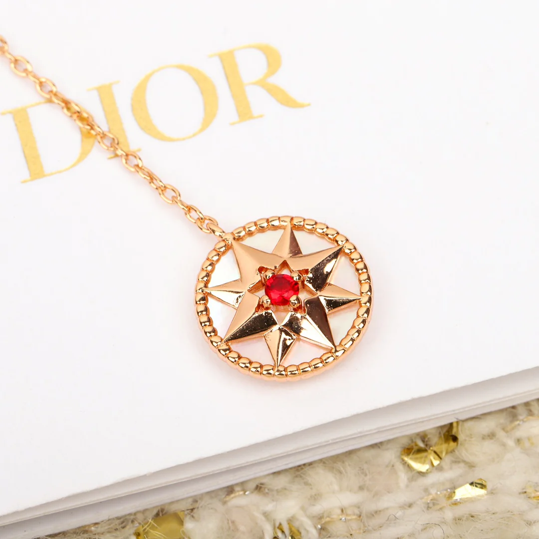 CDNS311 Top Quality S925 Silver CD ROSE DES VENTS Astrolabium Pendant Necklace for Women - ccjewelryacc