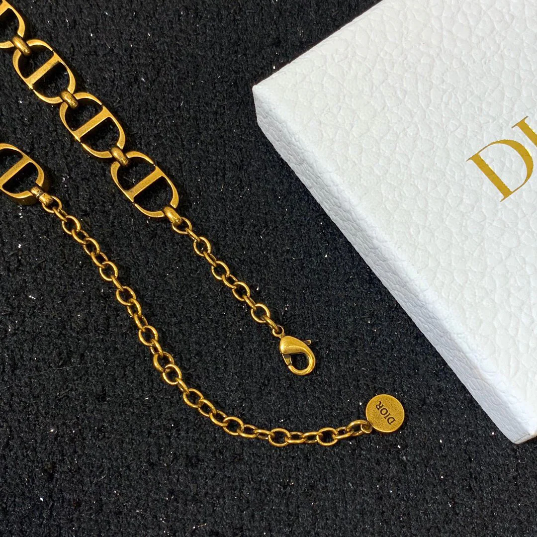 CDN023 High quality luxury designer CD Choker Necklace - ccjewelryacc