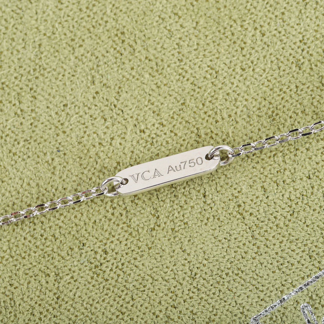 VCNS042 18k white gold/rose gold Perlee Pendant Necklace - ccjewelryacc