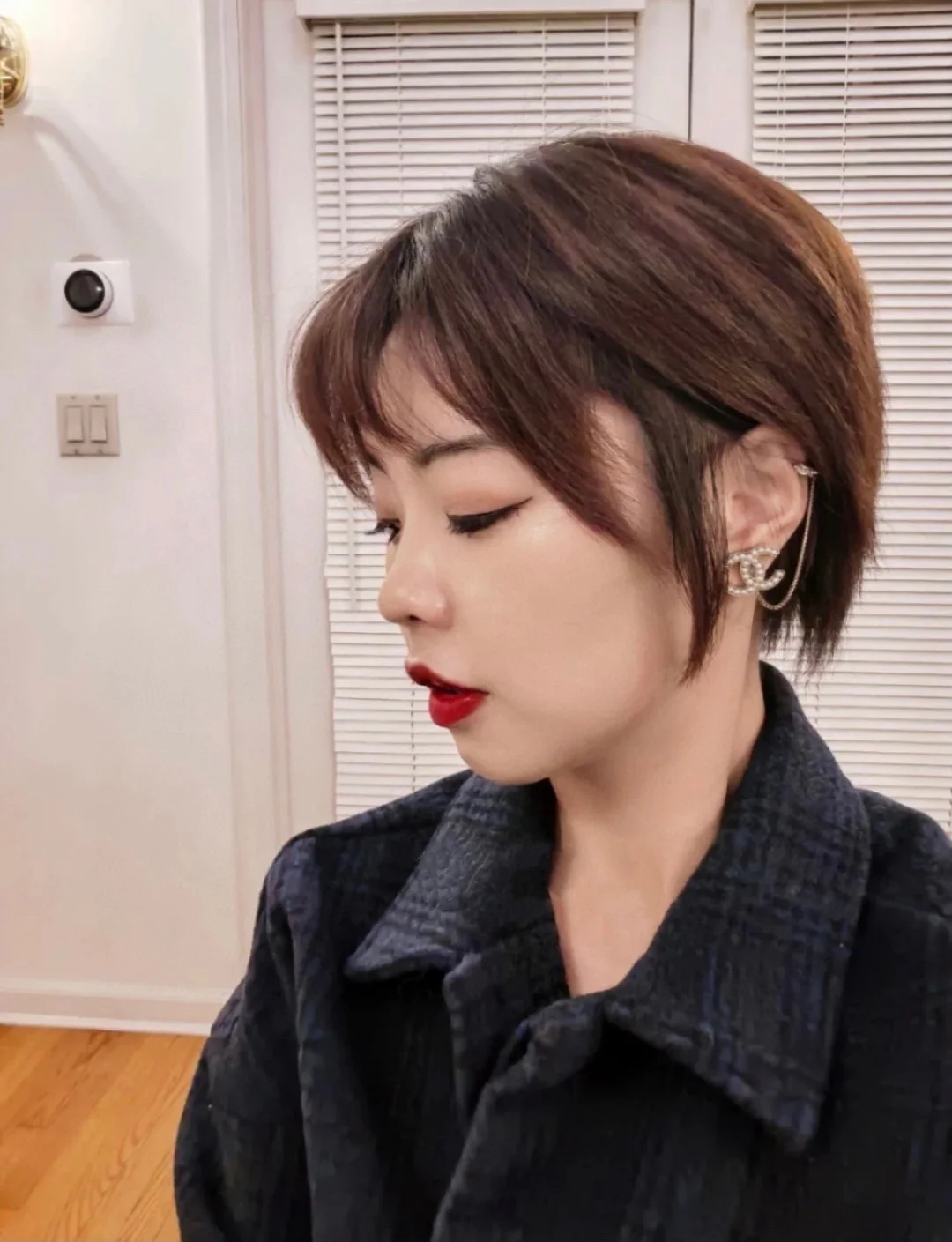 CCE489 Top Quality CC Stud earring With clip (1pcs) - ccjewelryacc