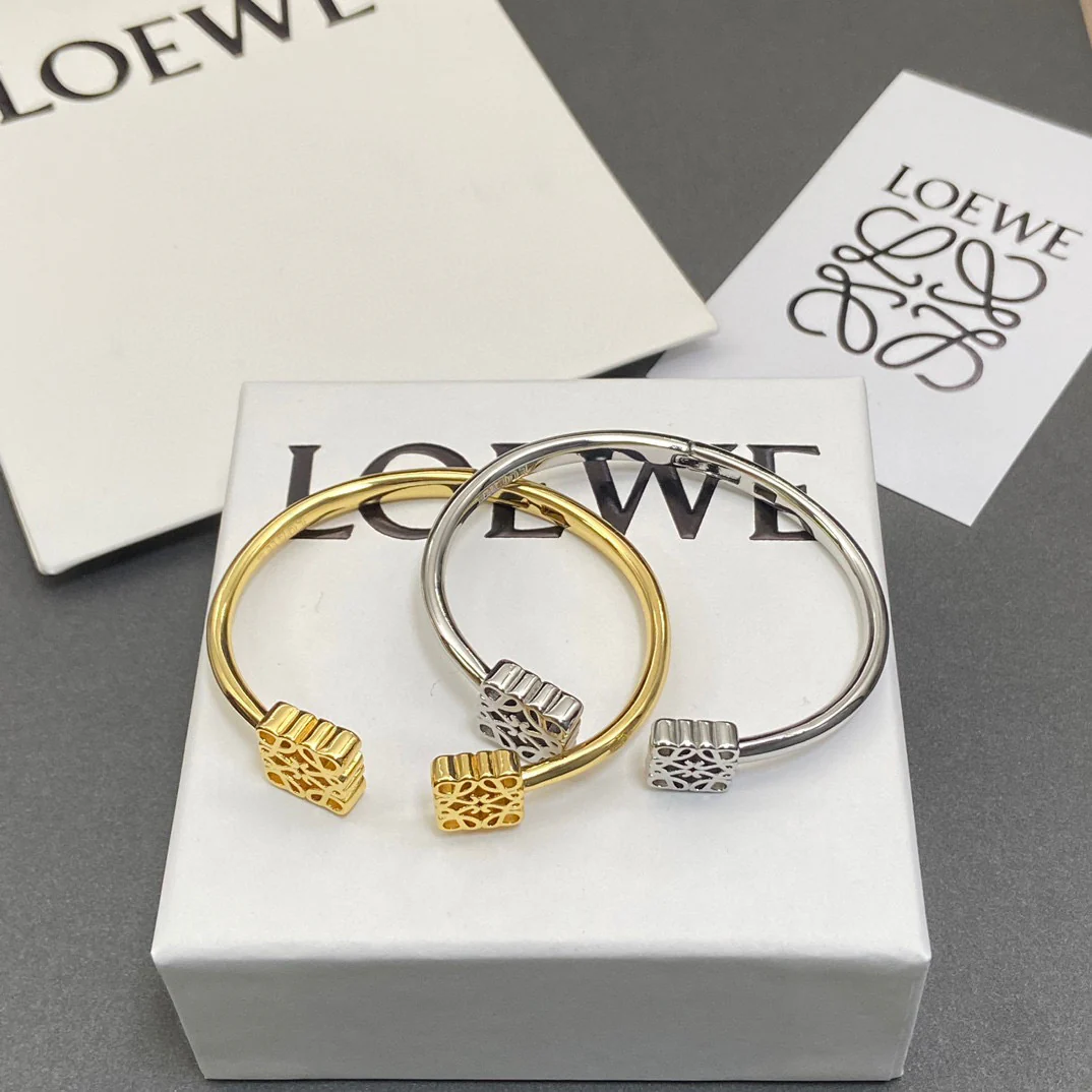 LWS009 Loewi Anagram Cuff bracelet - ccjewelryacc