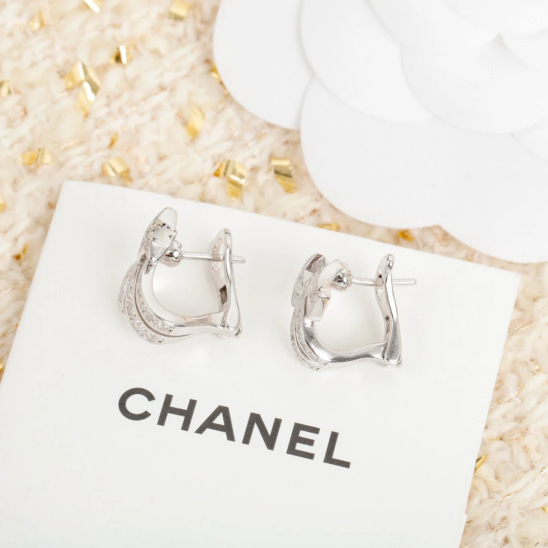 CCES292 S925 Sterling Silver diamond Étoile Filante earrings Earring clip - ccjewelryacc