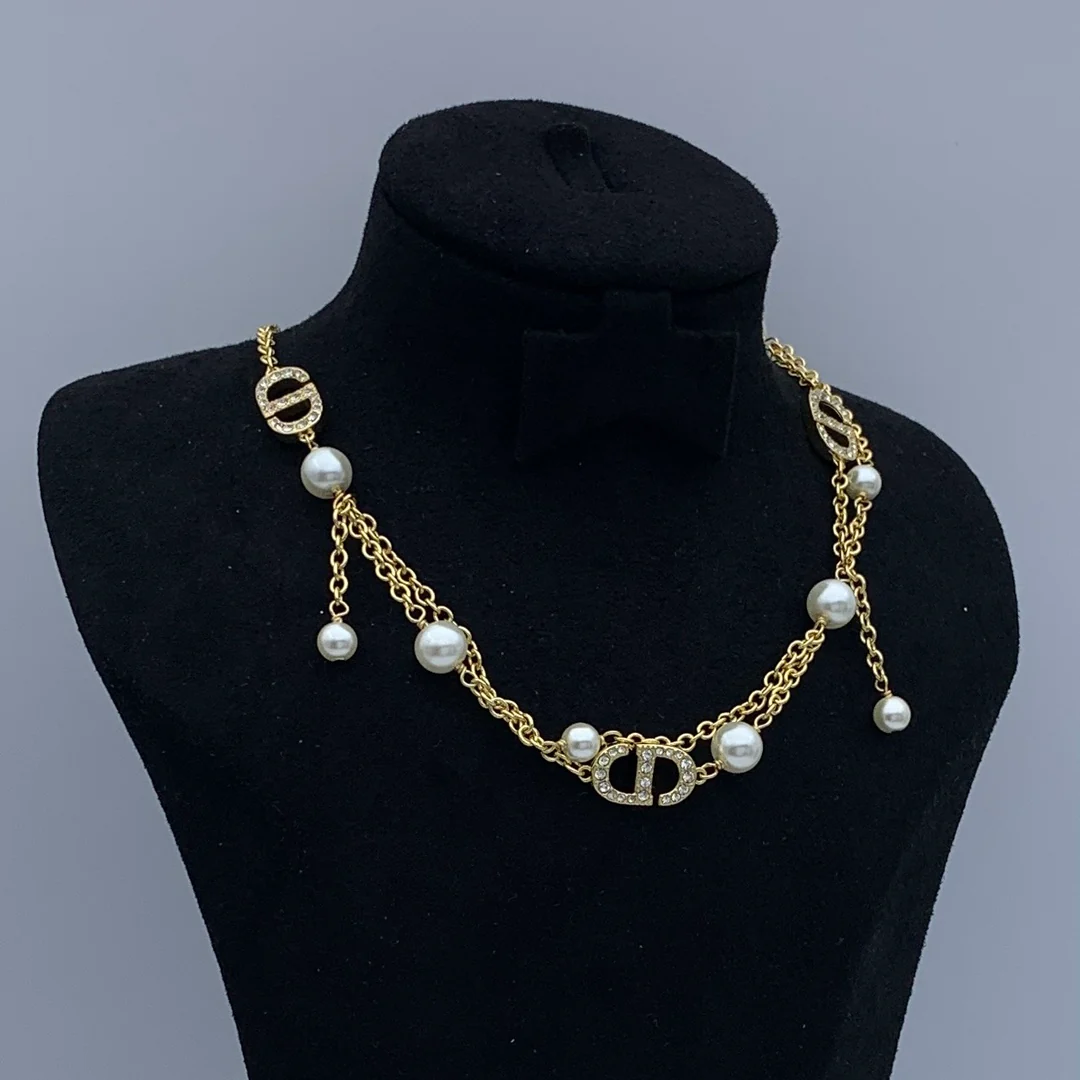 CDN290 High quality Luxury Designer CD Choker Necklace For Women - ccjewelryacc