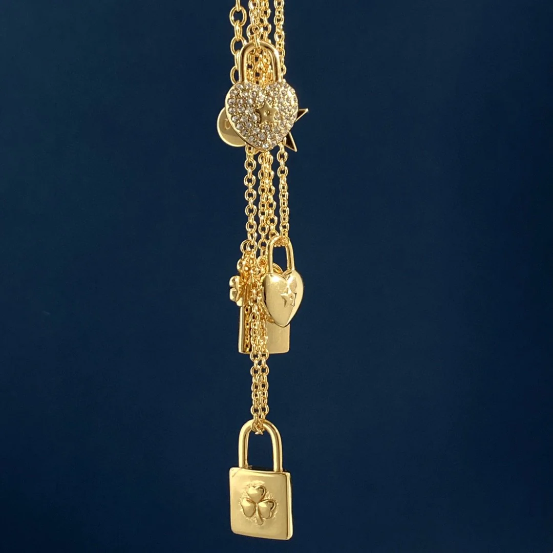 CDN315 High Quality Designer CD Heart Pendant Necklace for Women - ccjewelryacc