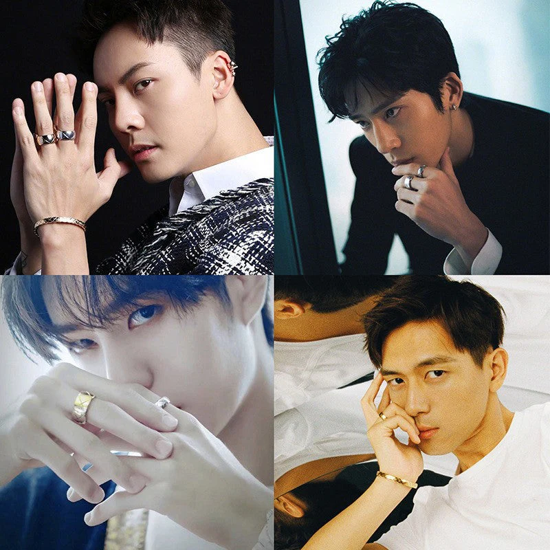 CCR8001B 7mm COCO crush ring cc ring Titanium steel Gold plating ring - ccjewelryacc