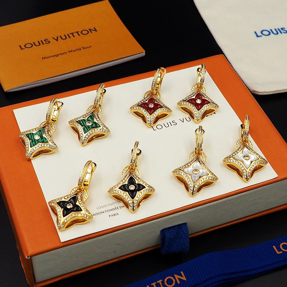 LVE034 Luxury Designer Ever Blossom Earrings - ccjewelryacc