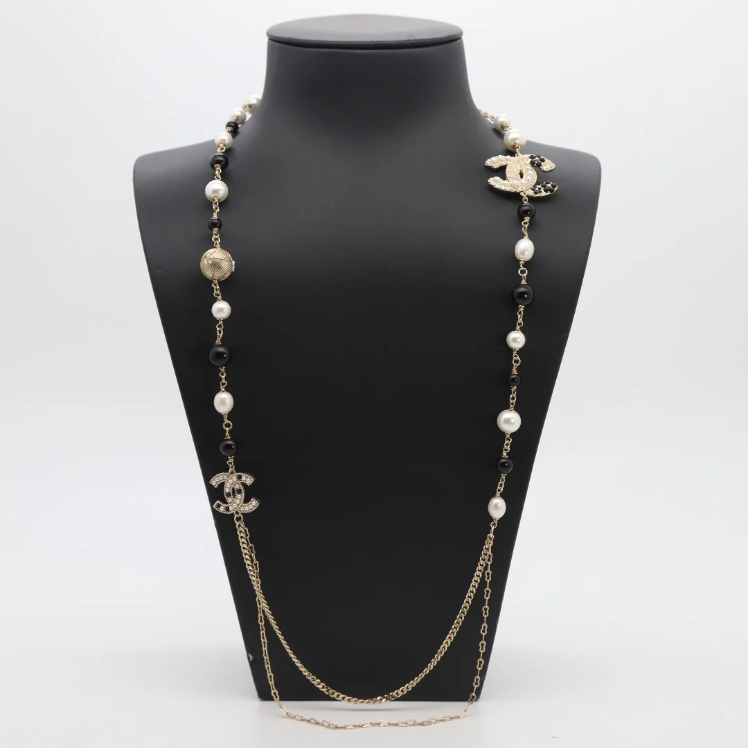 CCL042 High Quality Luxury Designer Pearl Sweater Chain - ccfashionjewelry
