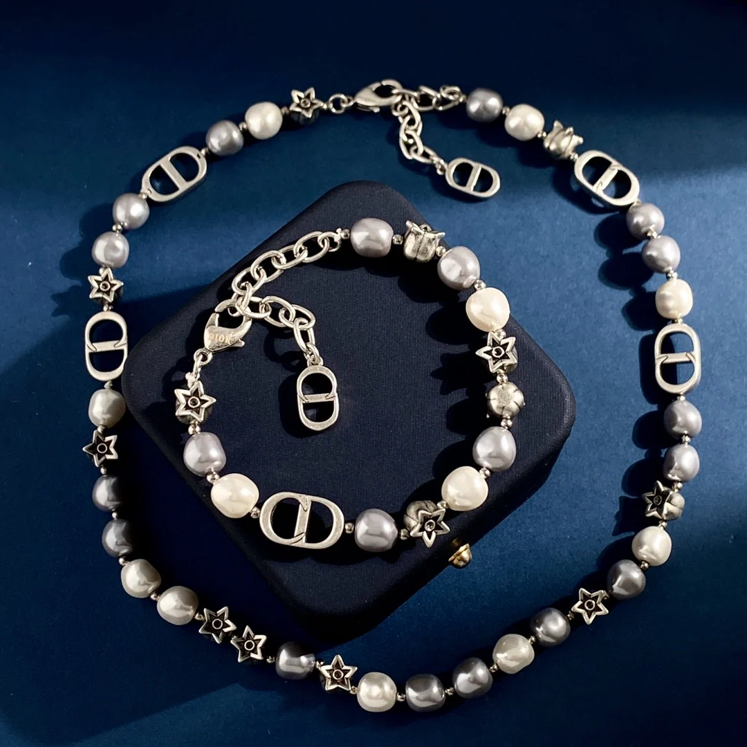 CDT036 Designer Jewelry set CD Necklace CD Bracelet For Women - ccjewelryacc