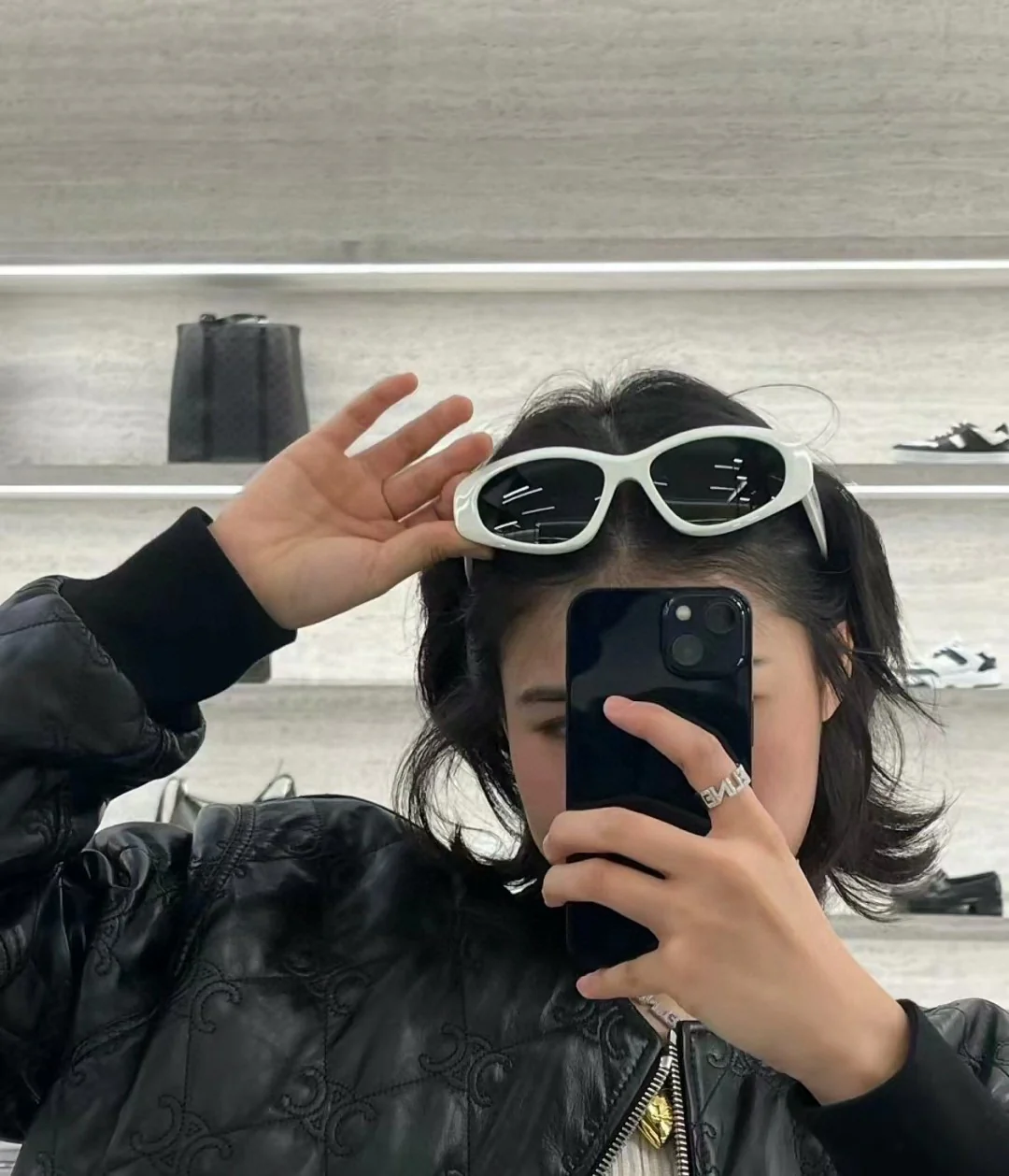 CLR003 Top Quality Full diamond letter Ring - ccjewelryacc