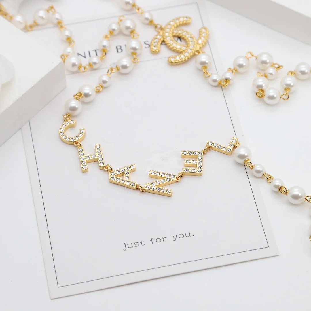 CCL039 High Quality Luxury Designer Pearl Sweater Chain - ccjewelryacc