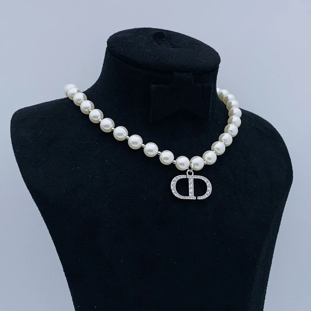 CDN104 High Quality CD Pearl Pendant Necklace - ccjewelryacc