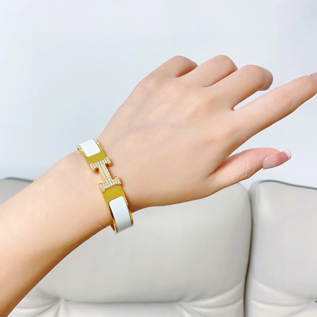 HMS033 Diamond Clic H bracelet - ccjewelryacc