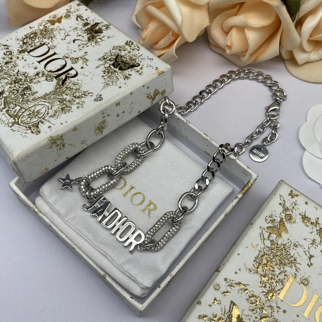 CDT032 Top Quality Luxury Designer Jewelry set CD Necklace CD Bracelet For Women - ccjewelryacc