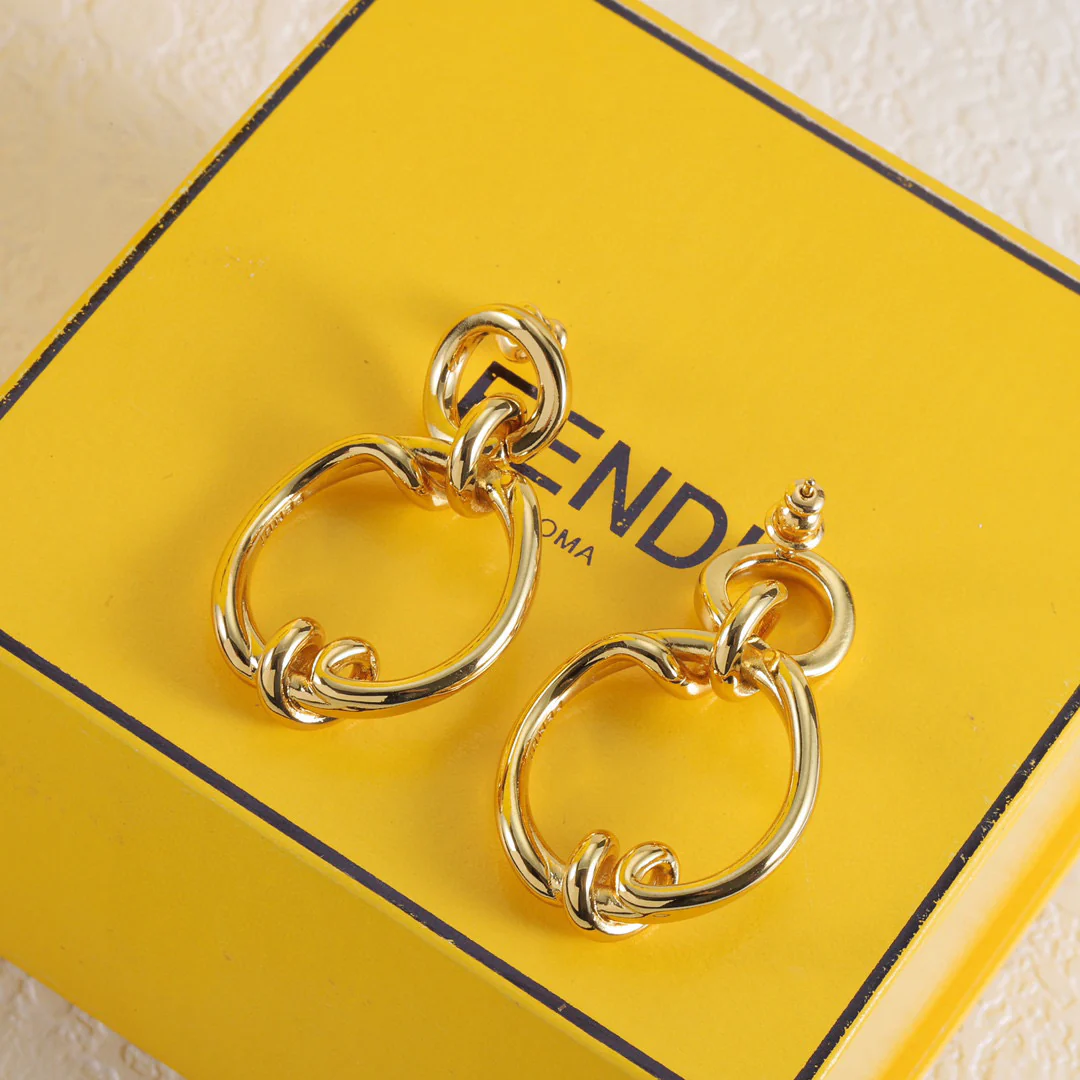 FDE092 FENDI Filo Earrings - ccjewelryacc