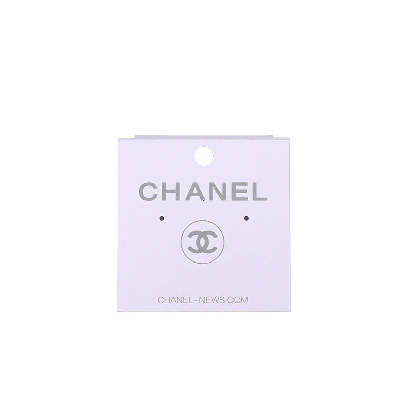 100pcs CC earring PVC Stud earring Display card package - ccjewelryacc