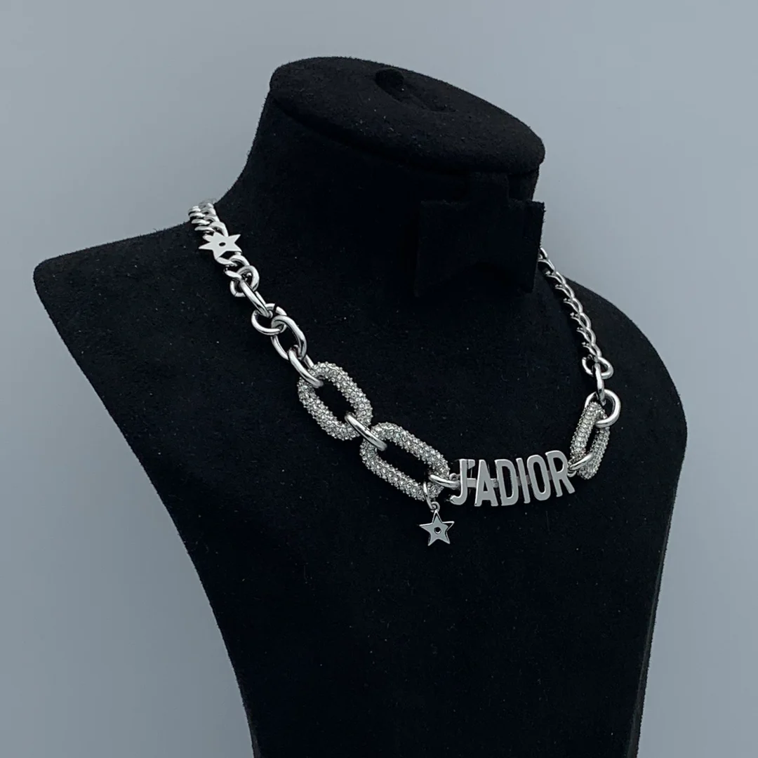CDN298 High quality Luxury Designer CD Choker Necklace For Women - ccfashionjewelry