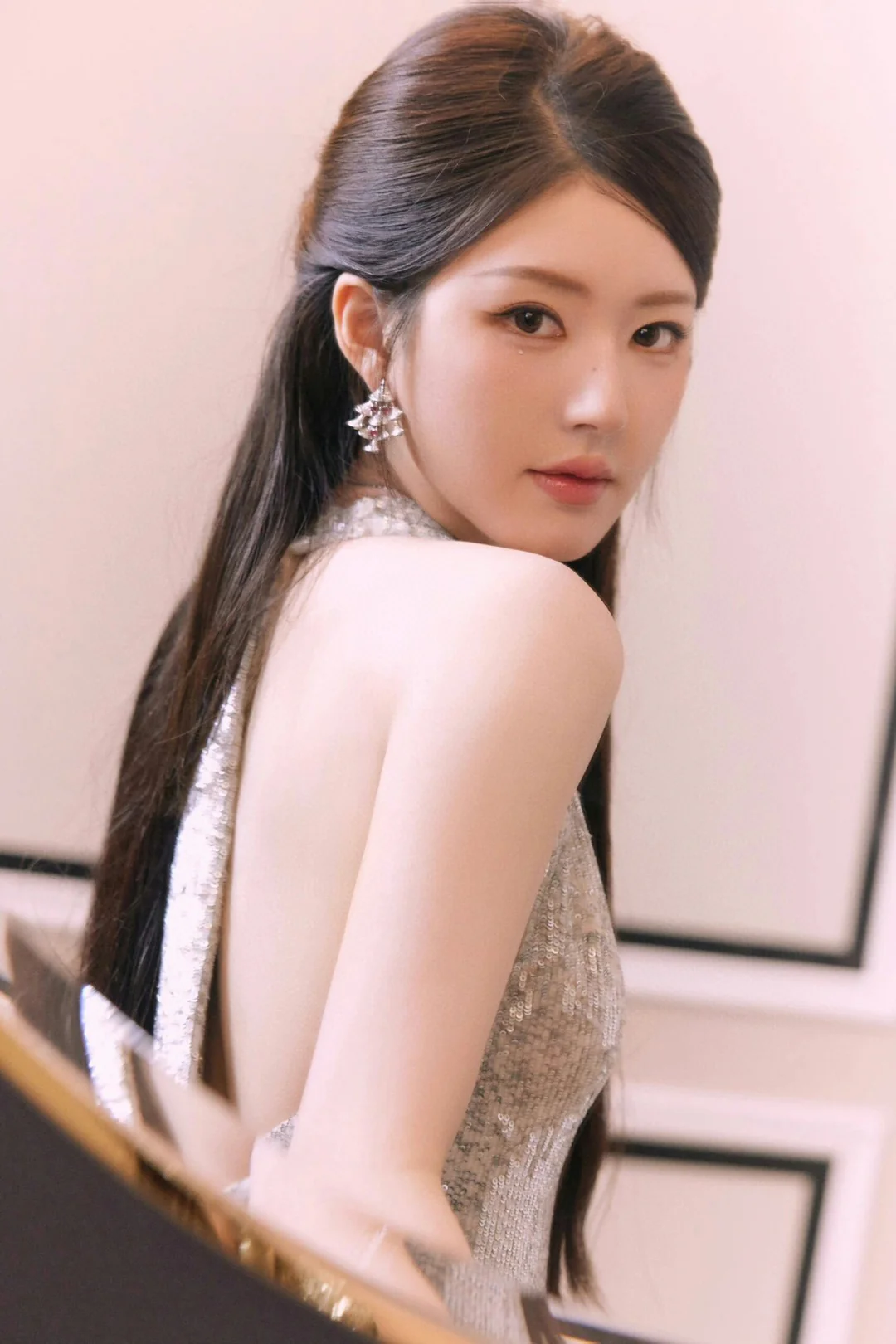 BGES003 S925 Sterling Silver Diamond DIVAS' DREAM stud Earring - ccjewelryacc