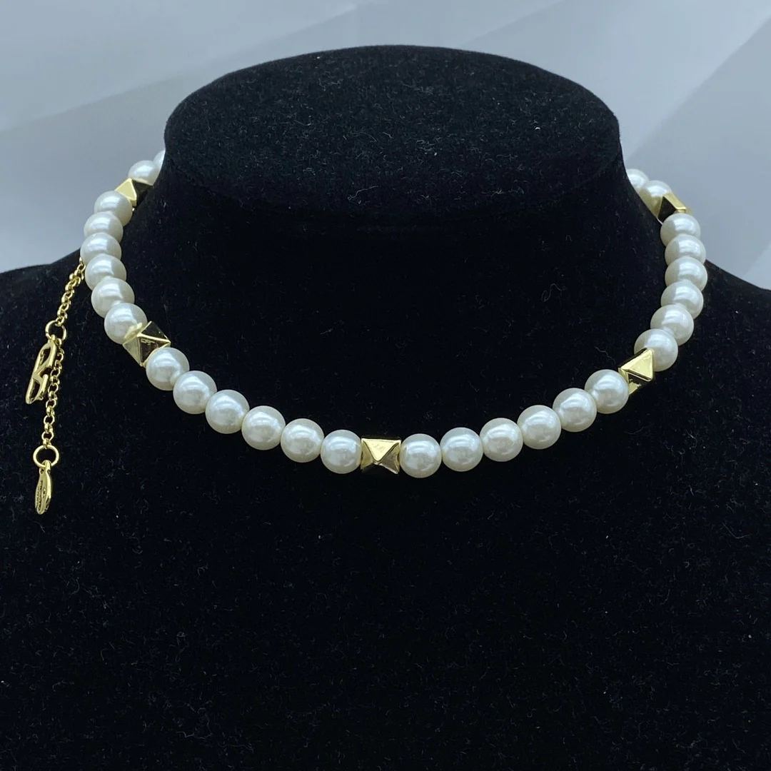 VTN010 Luxury women Pearl choker Necklace - ccjewelryacc