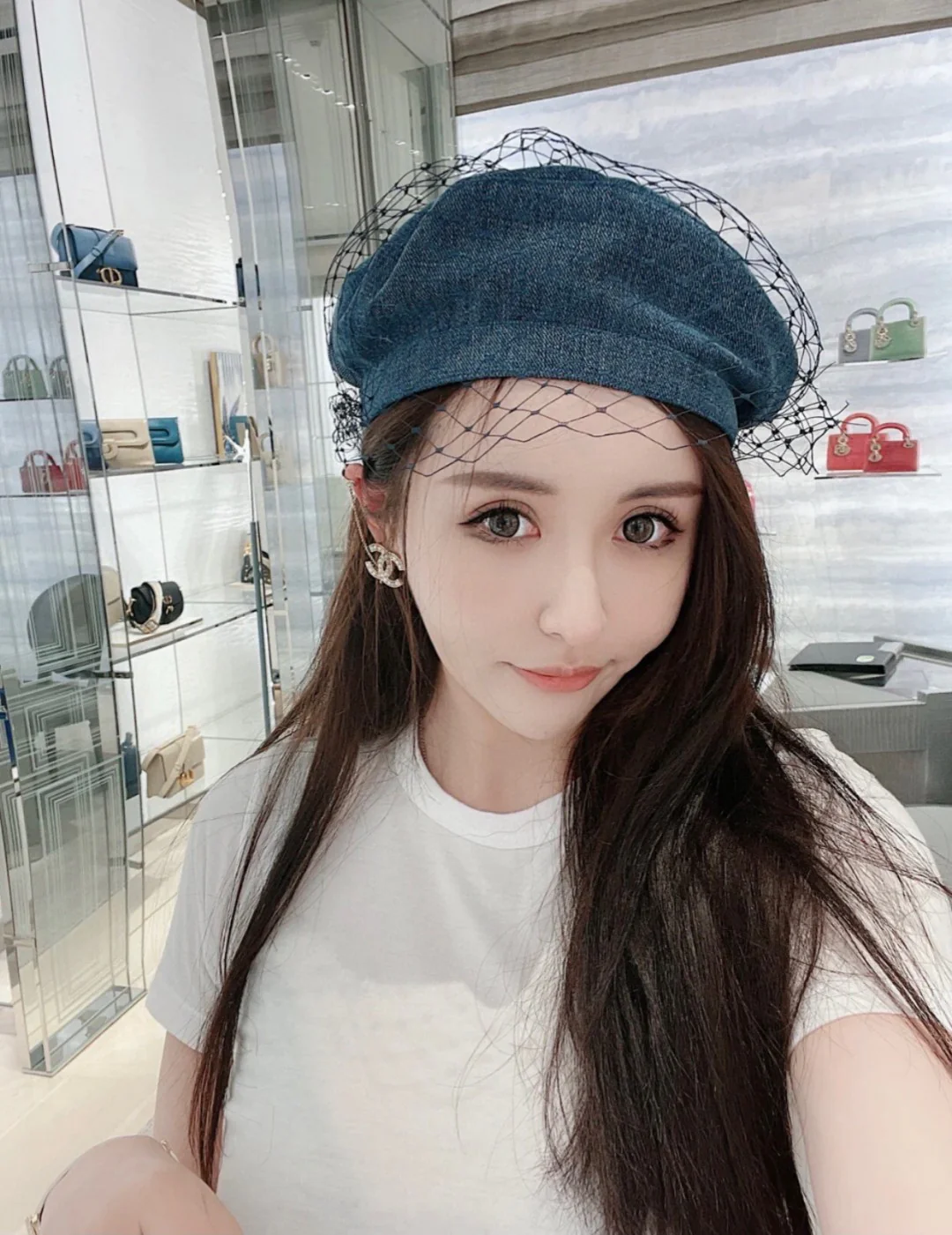 CCE489 Top Quality CC Stud earring With clip (1pcs) - ccjewelryacc