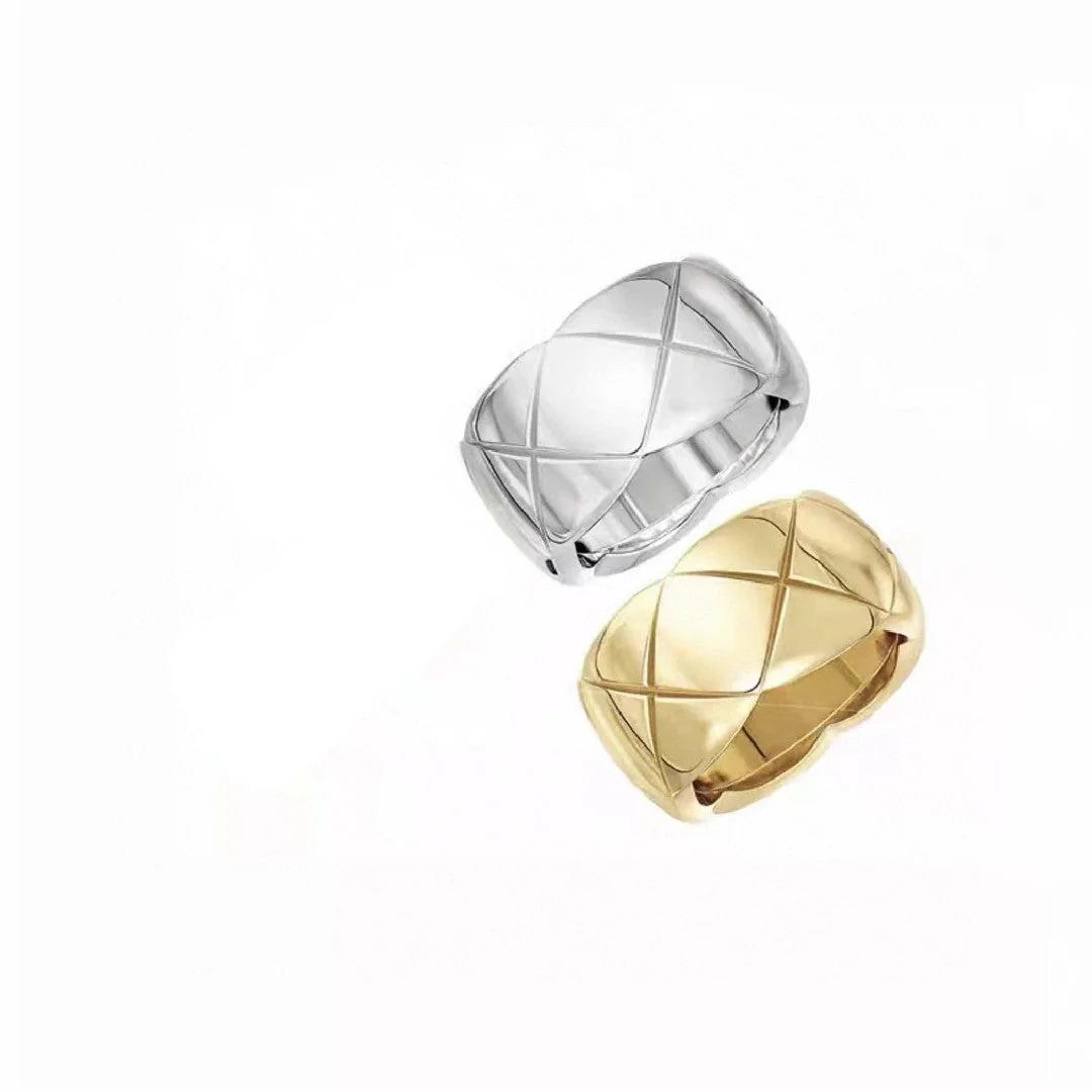 CCR8002C 11mm crush ring S925 Silver 18K Gold plating cc ring - ccjewelryacc
