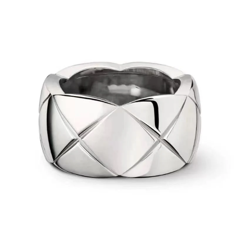 CCR8001C 11mm COCO crush ring cc ring titanium steel plating Gold - ccjewelryacc