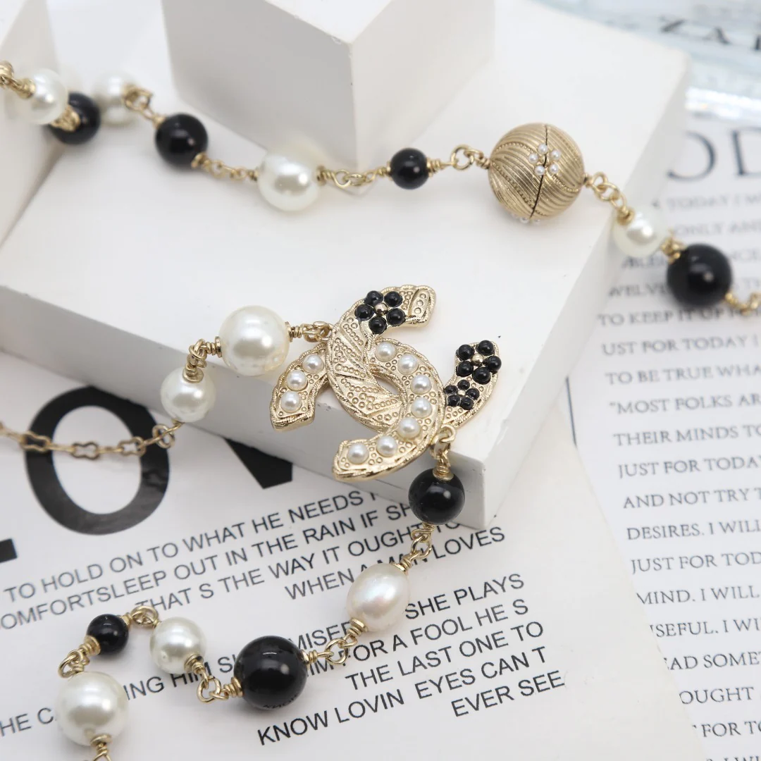 CCL042 High Quality Luxury Designer Pearl Sweater Chain - ccjewelryacc