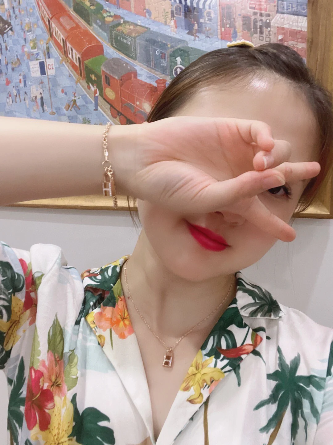 HMNS004 S925 Sterling silver Kelly Cadenas pendant necklace - ccjewelryacc