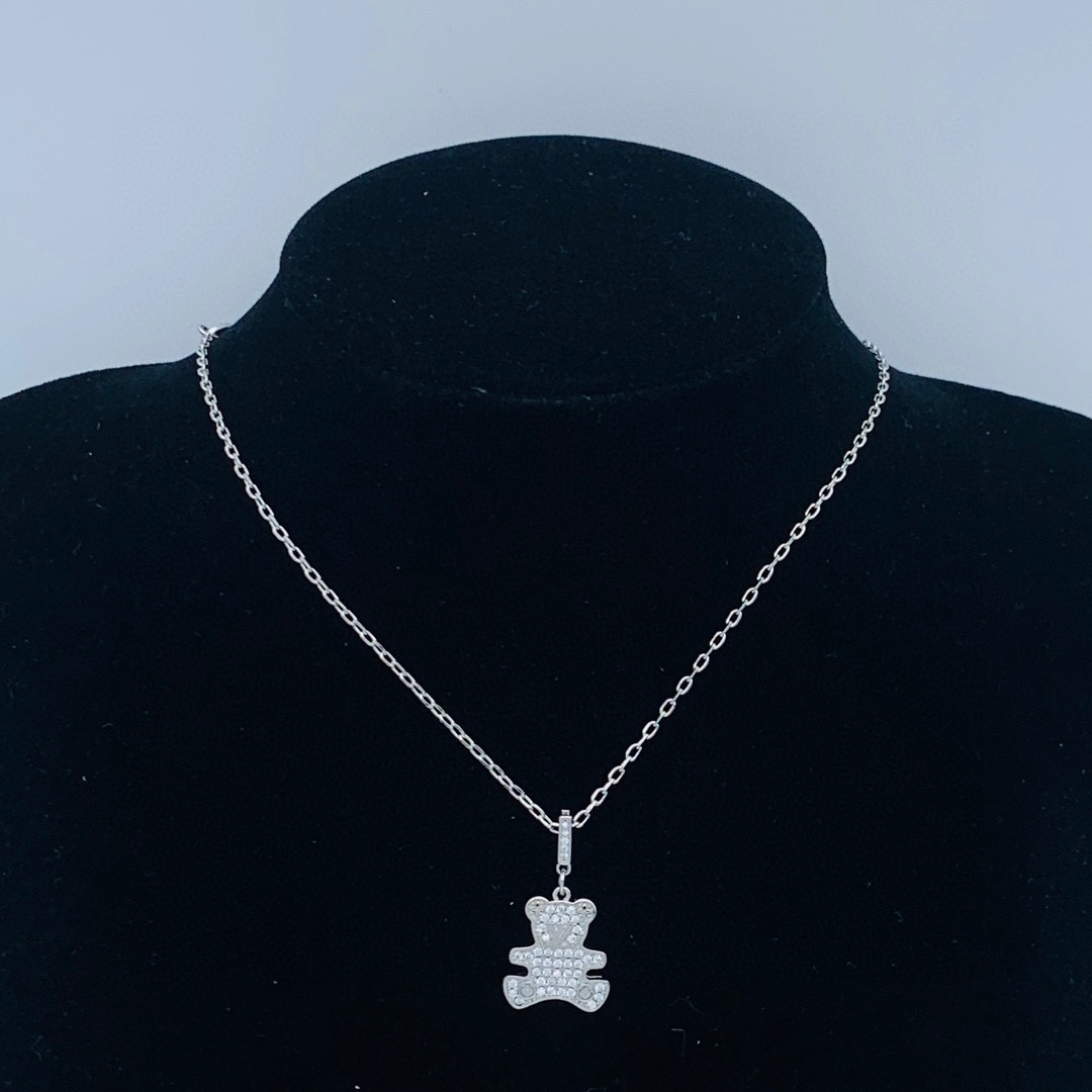 LVN083 Designer Monogram Blade Diamond Necklace For Men - ccfashionjewelry