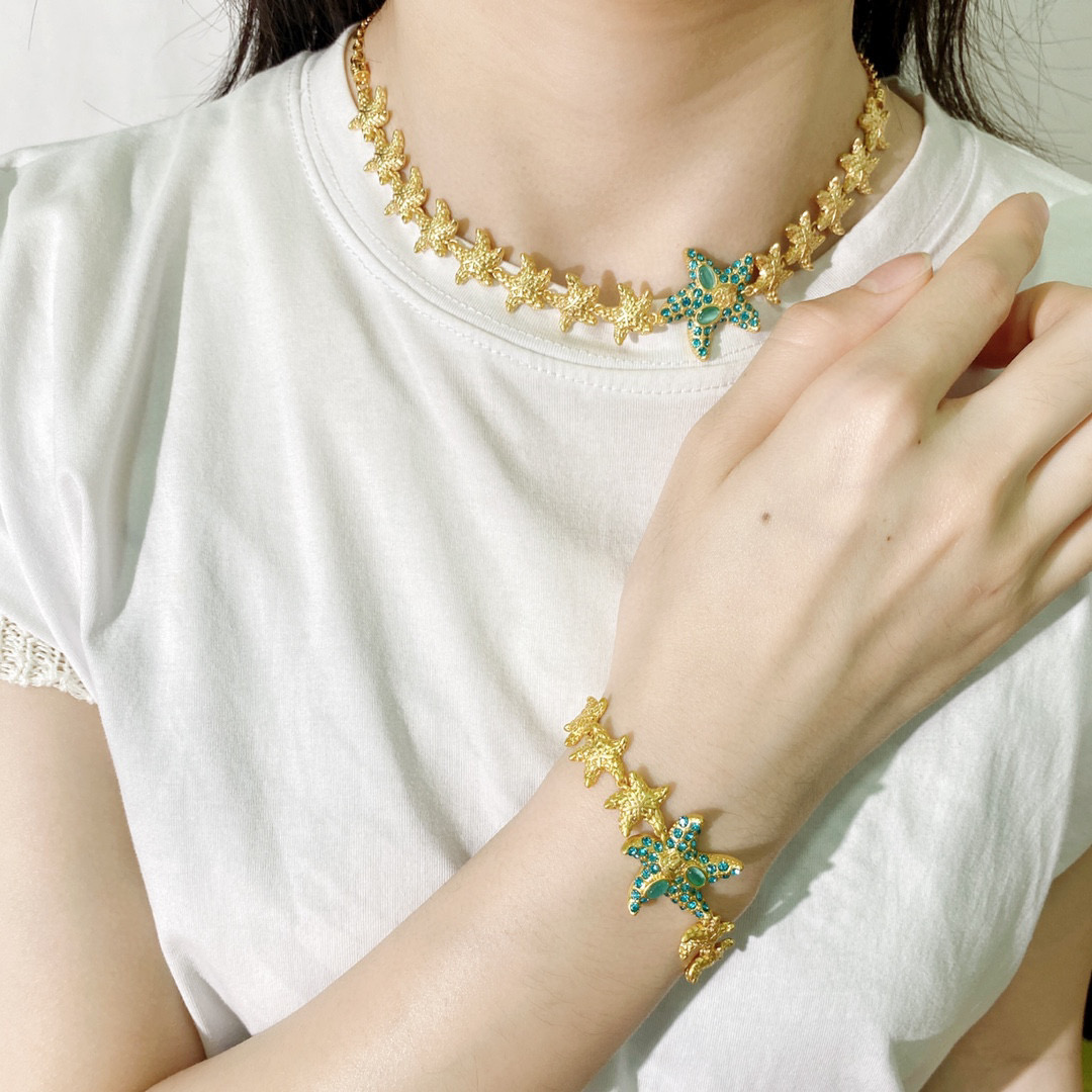 VSS011 Ancient Greek style Medusa incarnate starfish bracelet - ccjewelryacc